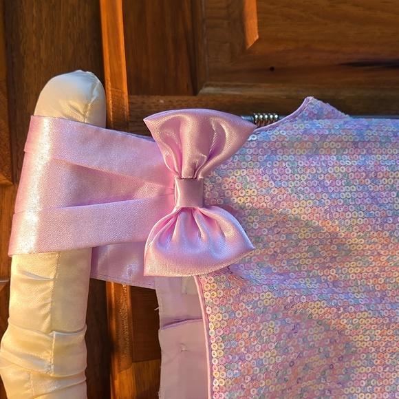 Jona Michelle Girl's Pink & Lilac Party/ Easter Dress Size 4 - Picture 3 of 14